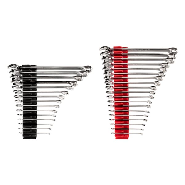 Combination Wrench Set with Modular Wrench Organizer, 34-Piece (1/4 - 1 in., 6 - 24 mm)